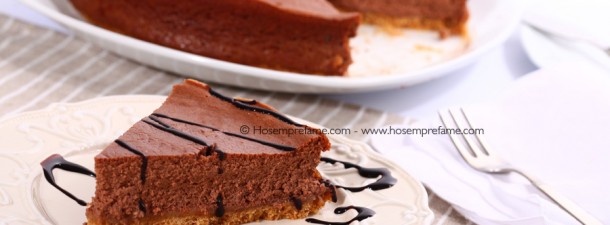 Cheesecake al cioccolato fondente